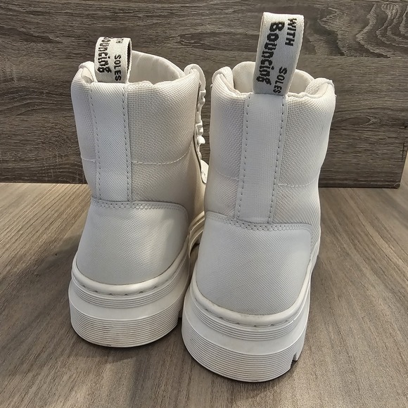 Dr. Martens Combs Boots White Poly Women's Size 8 - Picture 7 of 11